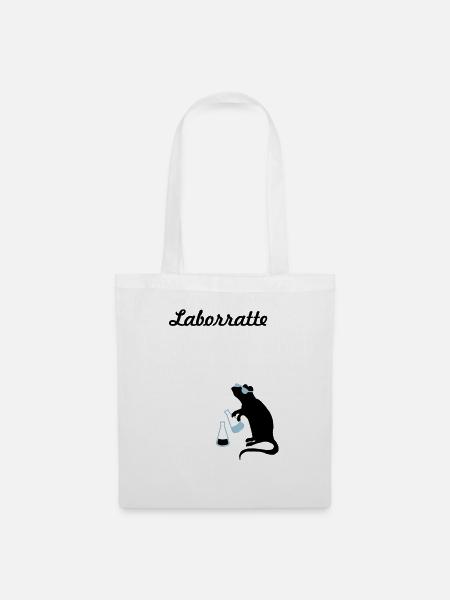 laborratte - Stoffbeutel - Weiß