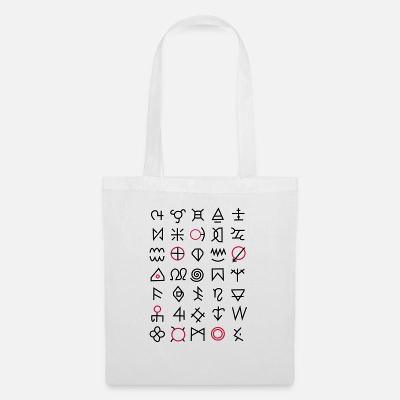 Viking symbols - Tote Bag - white