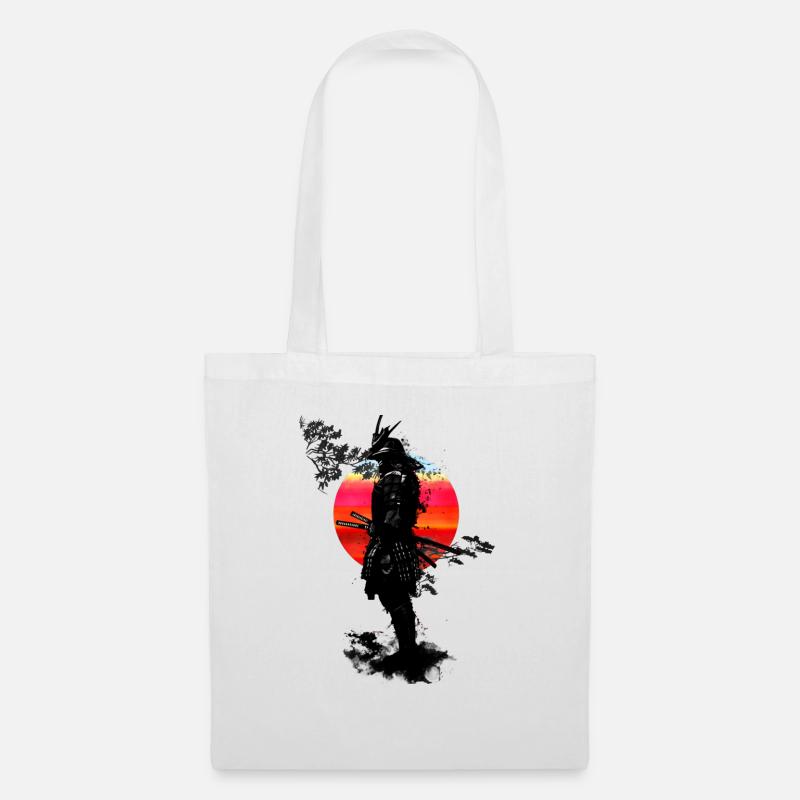 Samurai T-shirt - Stoffbeutel - Weiß