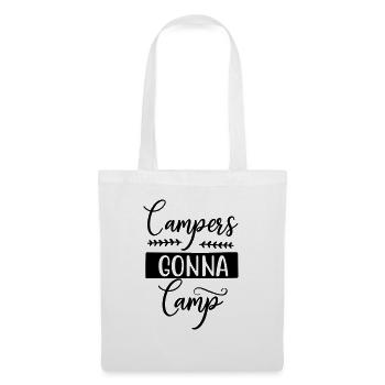 Campers Gonna Camp - Stoffbeutel - Weiß - Vorne