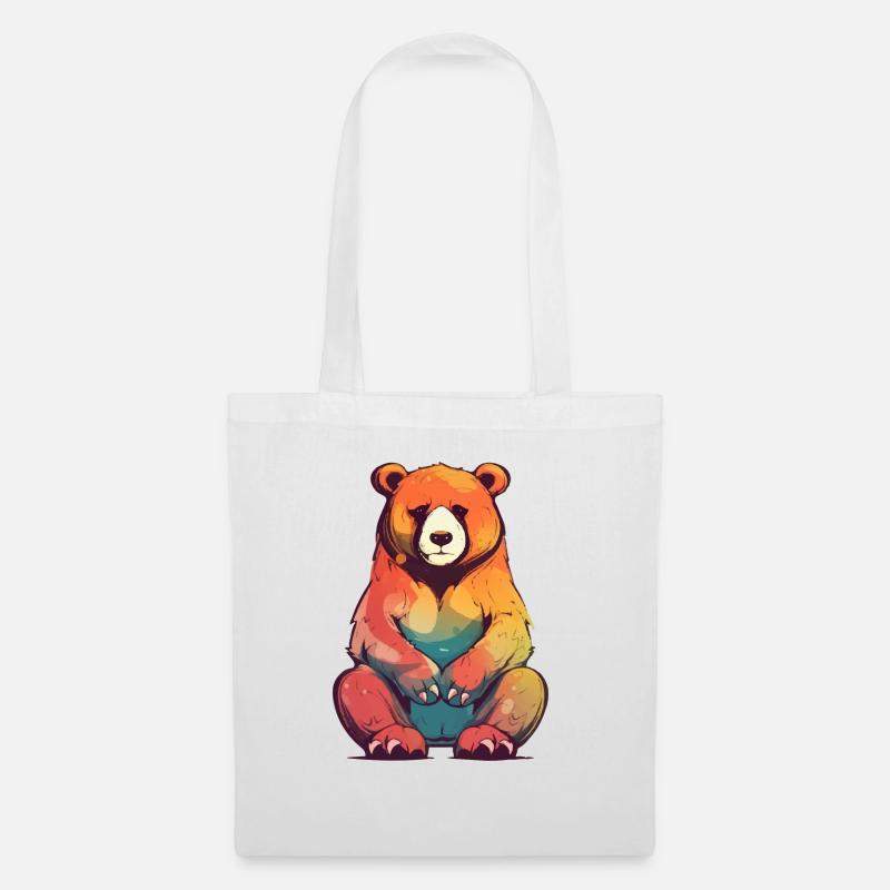Bado the grumpy bear - Tote Bag - white