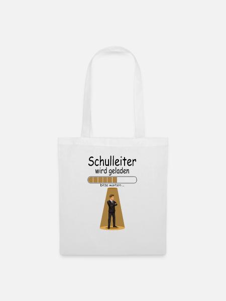 Neuen Amtseinführung Schulleiter wird geladen - Stoffbeutel - Weiß