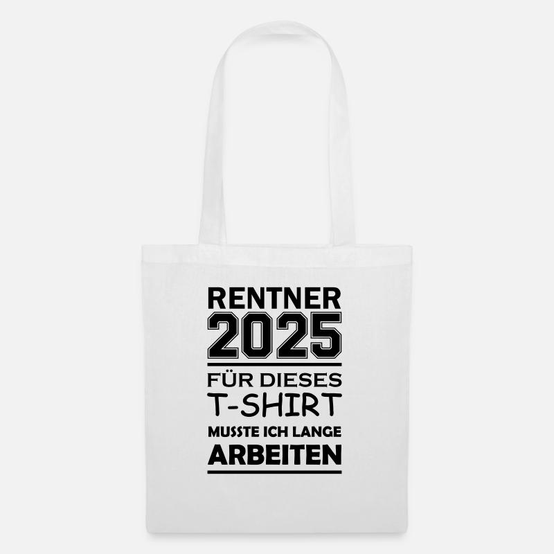 rentner 2025 - Stoffbeutel - Weiß