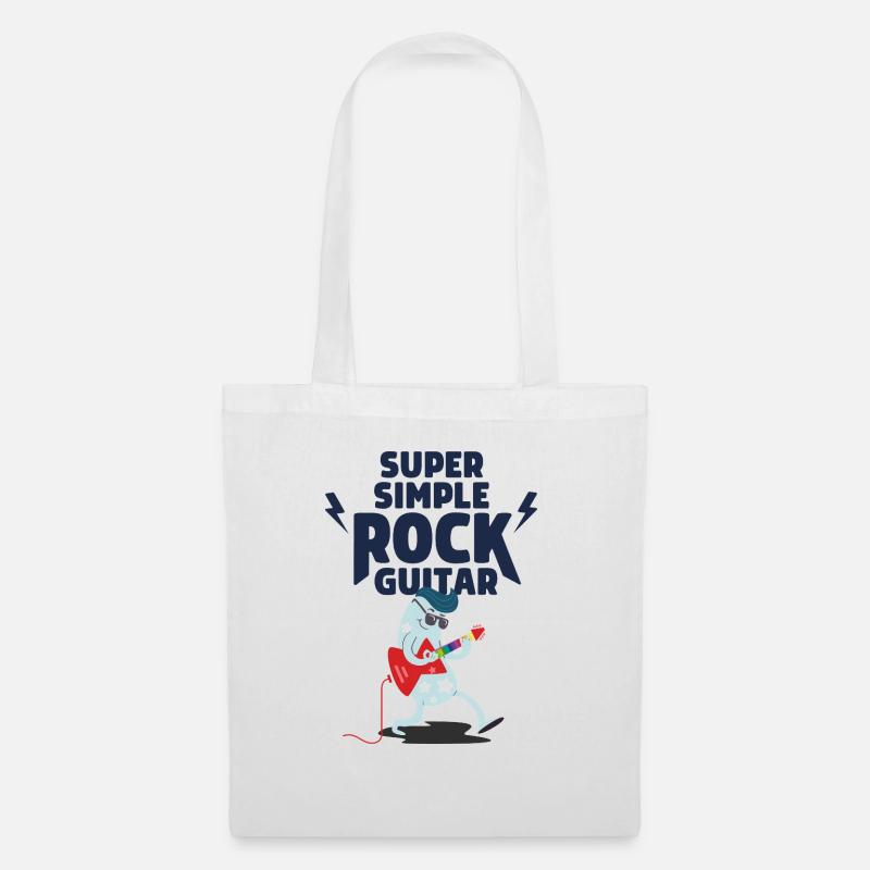 SUPER SIMPLE ROCK GUITAR - Stoffbeutel - Weiß