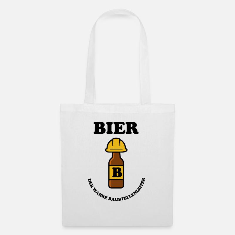 BIER - Stoffbeutel - Weiß
