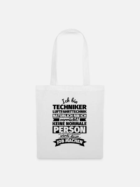 Techniker Luftfahrttechnik Geschenke - Stoffbeutel - Weiß