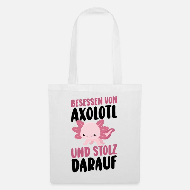 Axolotl - Stoffbeutel - Weiß