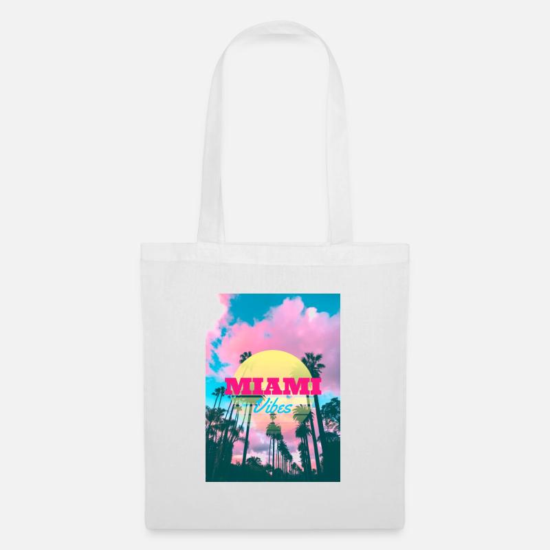 Miami Vibes - Stoffbeutel - Weiß