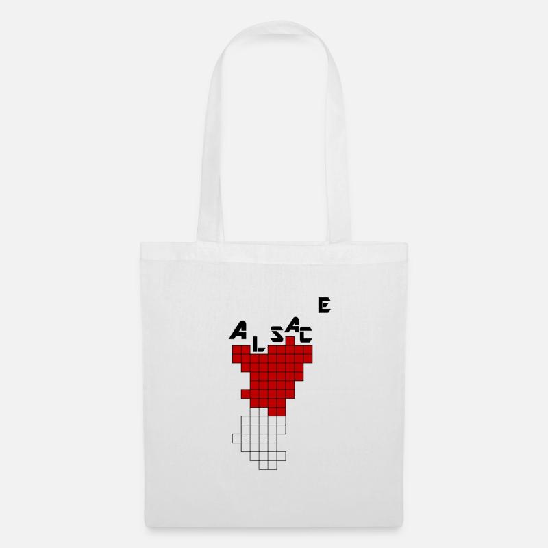 Alsace Jeu Vidéo Cube - Sac en tissu - blanc