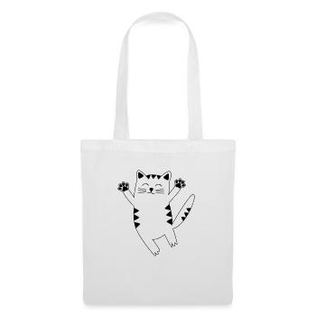 cat - Tote Bag - white - Front
