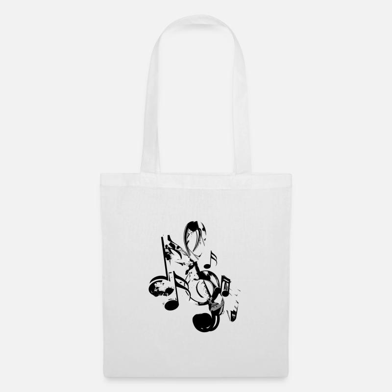 Clef notes - Tote Bag - white