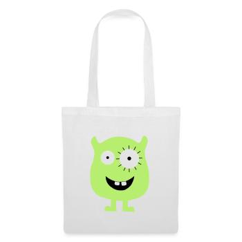 monstre - Sac en tissu - blanc - Devant