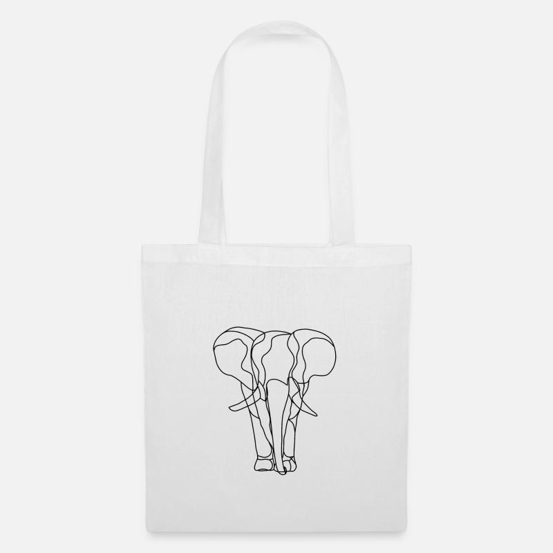 ELEFANT - Stoffbeutel - Weiß