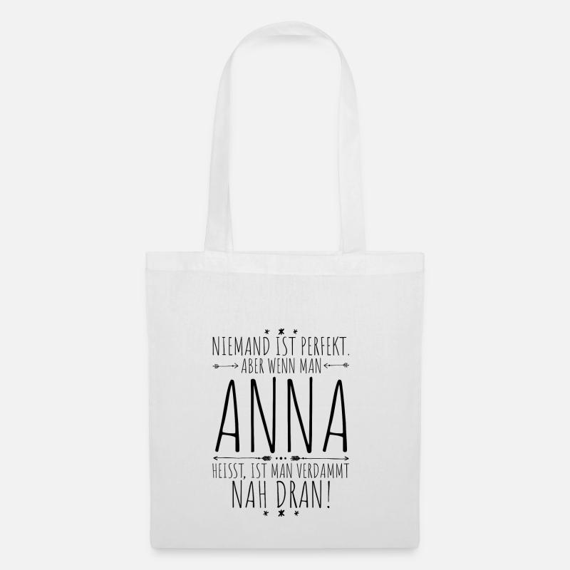 Anna perfekt - Stoffbeutel - Weiß