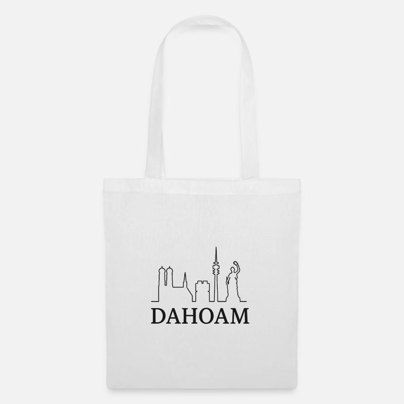 DAHOAM - Stoffbeutel - Weiß