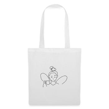 Annoyed Coffee Fairy, T-Shirt for Fantasy Lovers - Stoffbeutel - Weiß - Vorne