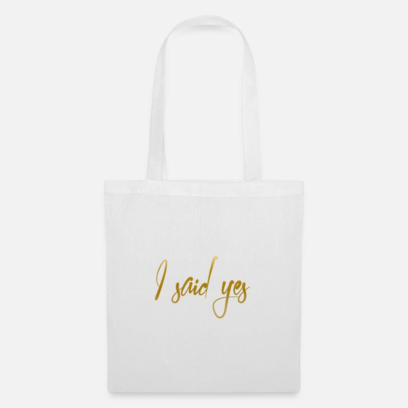 I said Yes - Stoffbeutel - Weiß