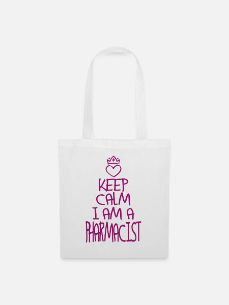 Keep Calm Apotheker cool - Stoffbeutel - Weiß