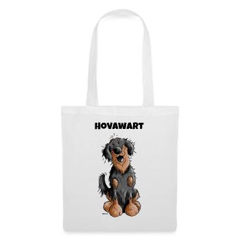 Knuffiger Hovawart - Stoffbeutel - Weiß - Vorne