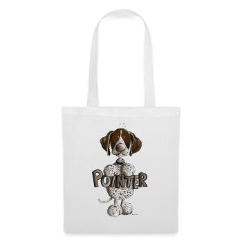 Happy German Shorthaired Pointer - Tote Bag - white - Front