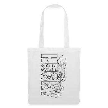 Le HUSKY dans Schrift &Image Tête de chien - Sac en tissu - blanc - Devant