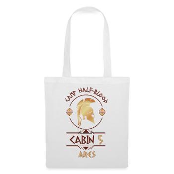 Cabin #5 in Camp Half Blood, Child of Ares - Tote Bag - white - Front