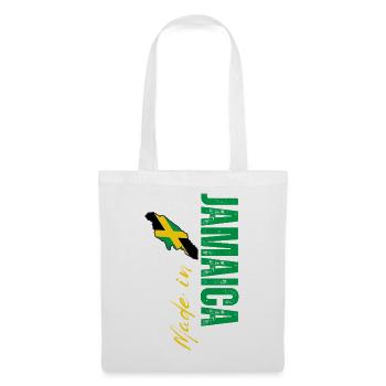 Made in Jamaica, vertical design - Tote Bag - white - Front
