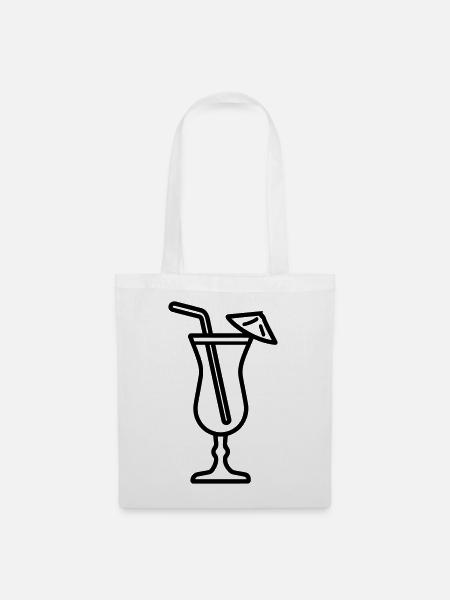 Cocktail - Stoffbeutel - Weiß