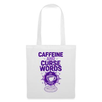 Caffeine and Curse Words - Stoffbeutel - Weiß - Vorne