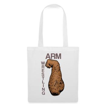 Arm Wrestling Vintage Kraftarm - Tote Bag - white - Front