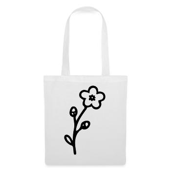 Blume 3 - Stoffbeutel - Weiß - Vorne