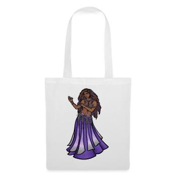 Mystic Purple Bauchtanzkleidung - Stoffbeutel - Weiß - Vorne