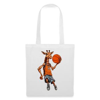 Giraffe Basketball - Stoffbeutel - Weiß - Vorne