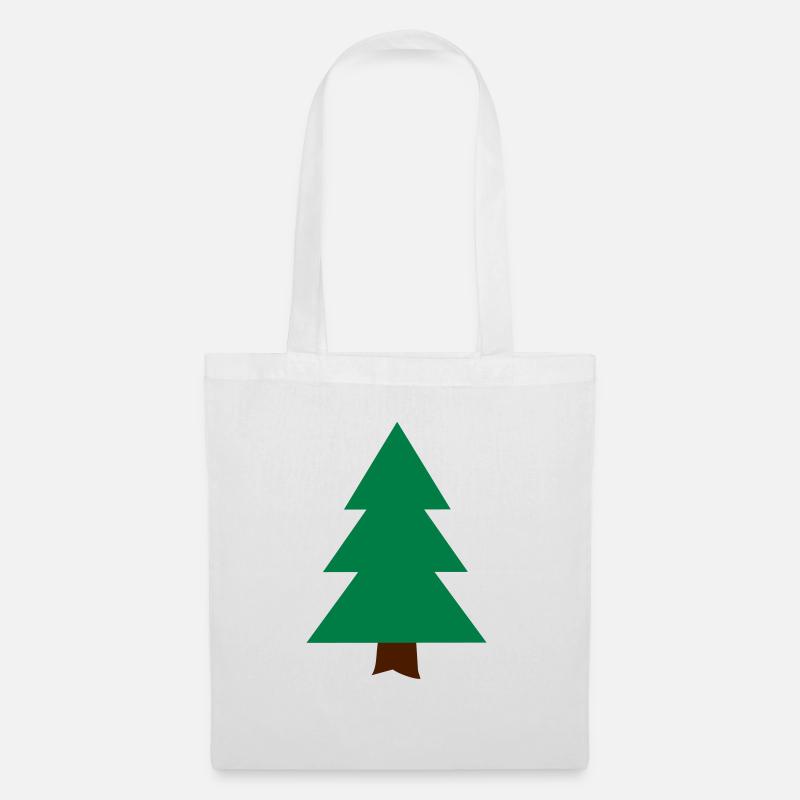 Tannenbaum - Stoffbeutel - Weiß