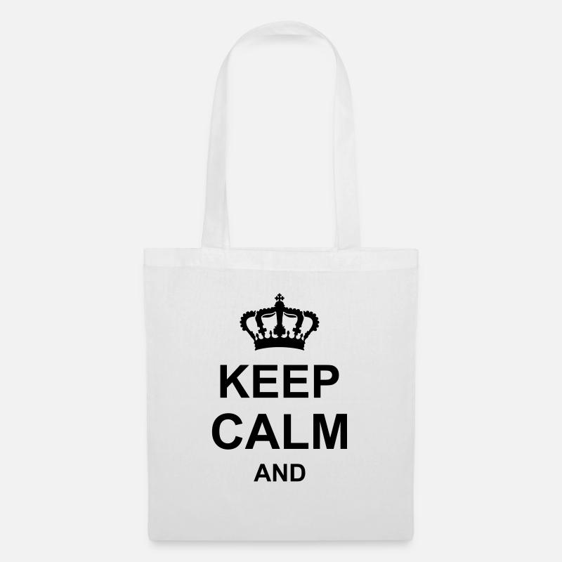 keep calm and - Tote Bag - white