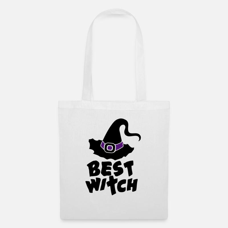 Best Witch, Witchcraft, Halloween, Magic, Hat - Sac en tissu - blanc