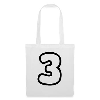 3 - Stoffbeutel - Weiß - Vorne