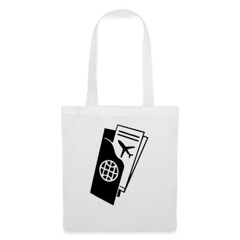 Plane ticket - Tote Bag - white - Front