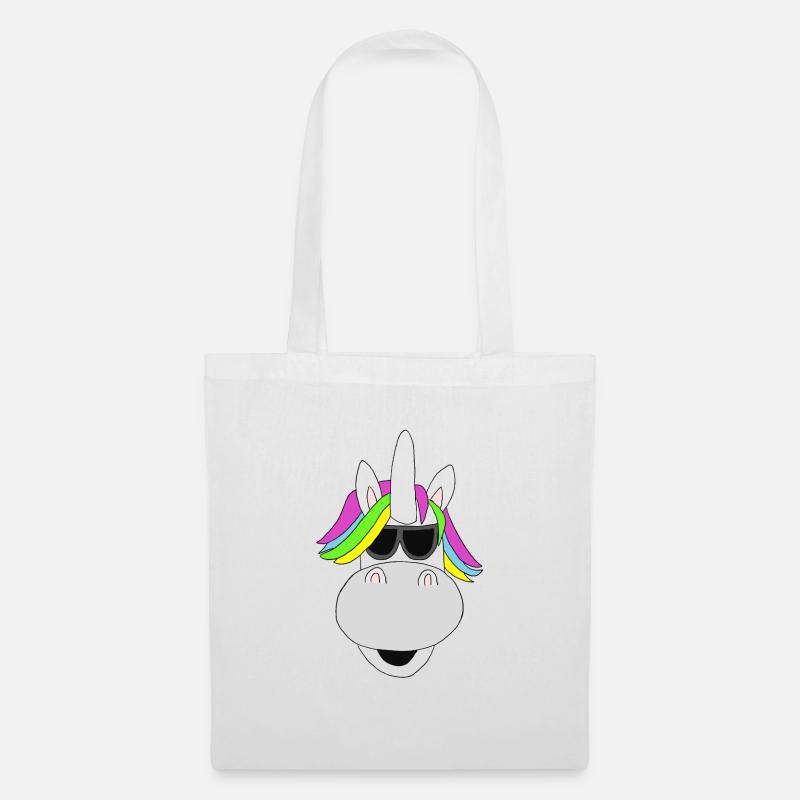 Cool Einhorn - Stoffbeutel - Weiß