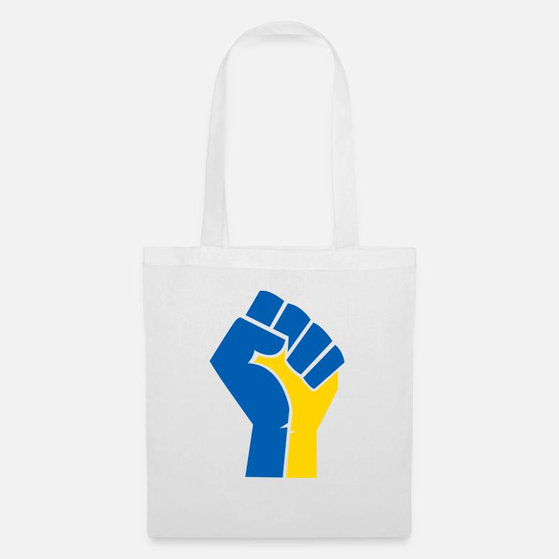 ABLE WITH UKRAINE/SUPPORT UKRAINE Erklärung - Stoffbeutel - Weiß