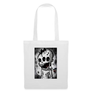 A Cute Cartoon Zombie No Coffee #1 - Stoffbeutel - Weiß - Vorne