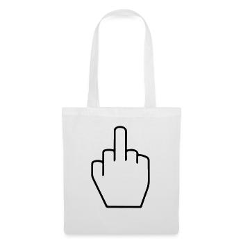 Finger, fick dich - Stoffbeutel - Weiß - Vorne