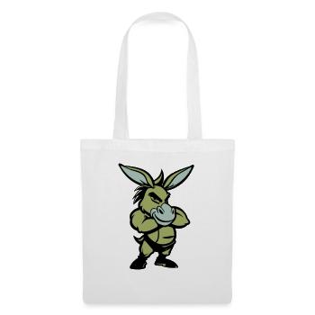 Bande dessinée de l’âne - Sac en tissu - blanc - Devant
