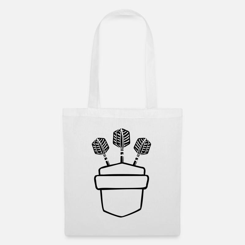 Conception de poche de poitrine de fléchettes pour les amateurs de fléchettes - Sac en tissu - blanc