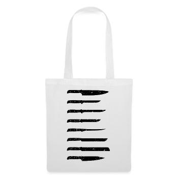Father and Messerasmmler Messerfan Papa Design - Tote Bag - white - Front