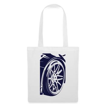 metal and glass rims - Tote Bag - white - Front