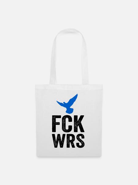 FCK WRS - Stoffbeutel - Weiß
