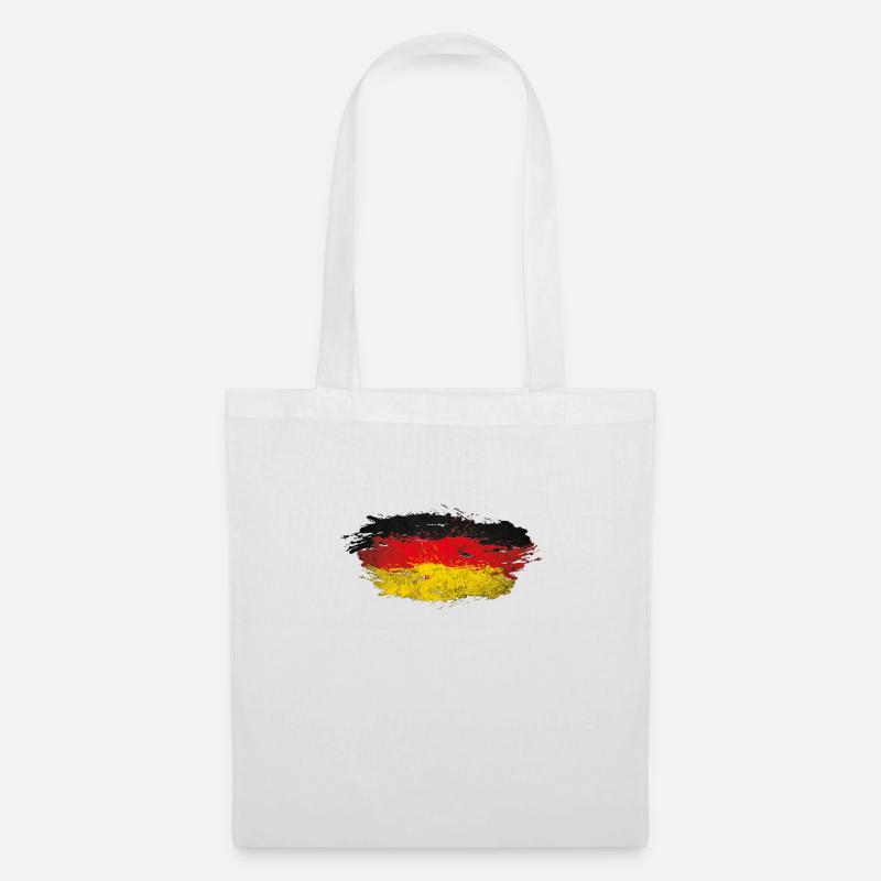 Deutschland Splatter - Stoffbeutel - Weiß