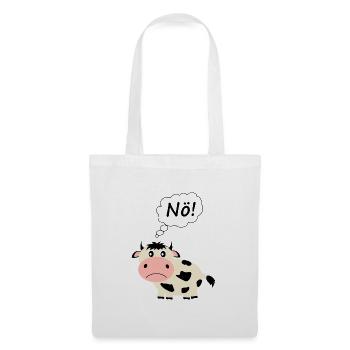 lustige Kuh Bauern Geschenk - Stoffbeutel - Weiß - Vorne