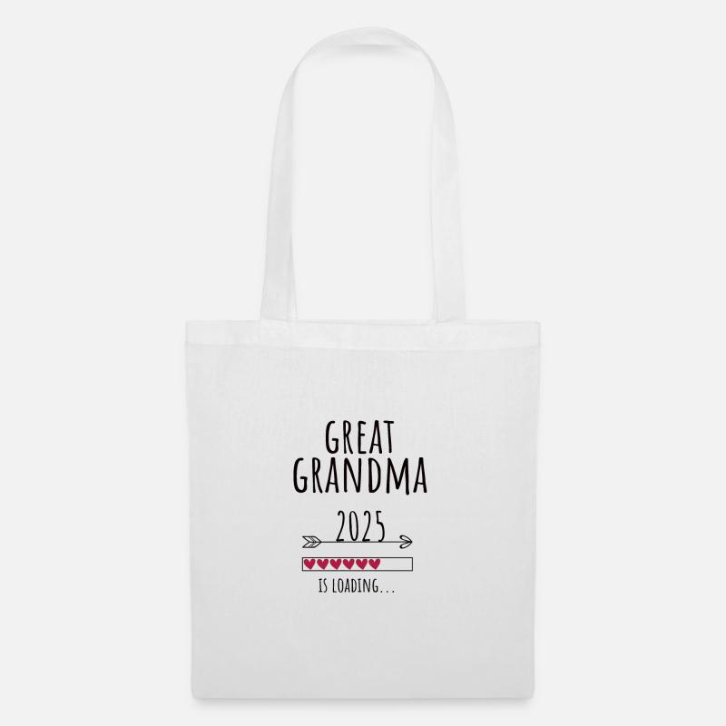 Schwangerschaft Uroma Babyglück Geschenk - Stoffbeutel - Weiß